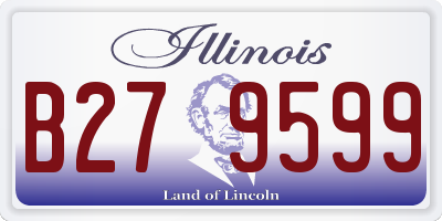 IL license plate B279599