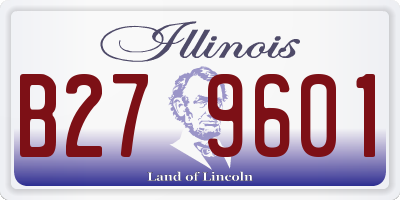 IL license plate B279601