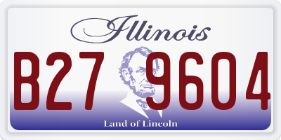 IL license plate B279604