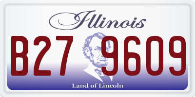 IL license plate B279609