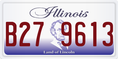 IL license plate B279613