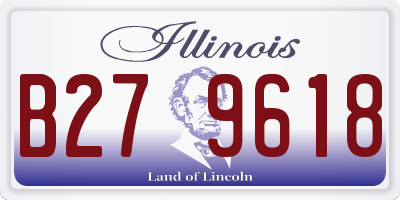 IL license plate B279618