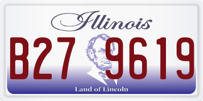 IL license plate B279619
