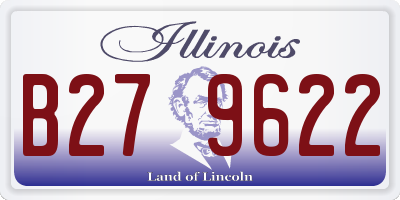 IL license plate B279622