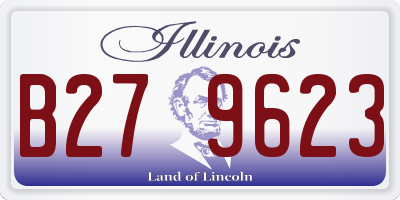 IL license plate B279623