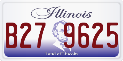 IL license plate B279625