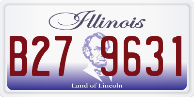 IL license plate B279631