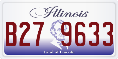 IL license plate B279633