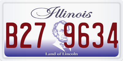 IL license plate B279634