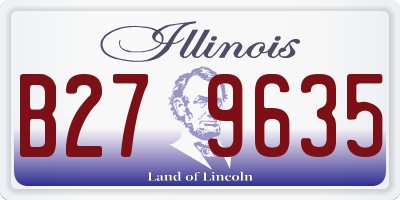 IL license plate B279635