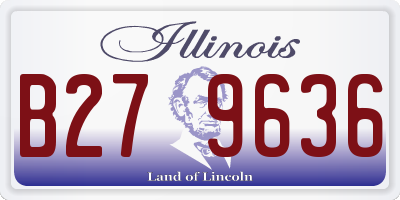 IL license plate B279636