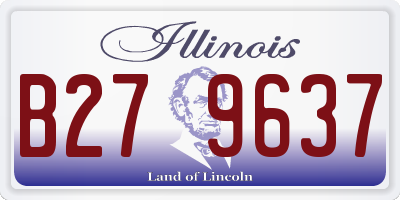 IL license plate B279637