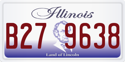 IL license plate B279638