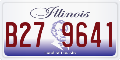 IL license plate B279641