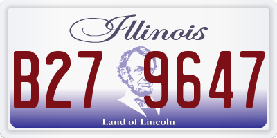 IL license plate B279647