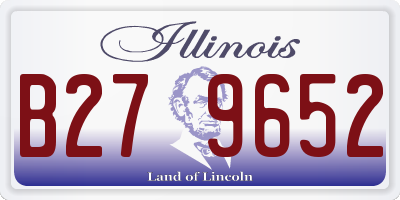 IL license plate B279652