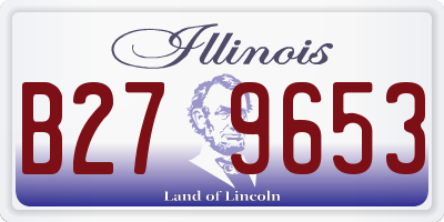 IL license plate B279653