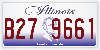 IL license plate B279661