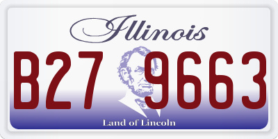 IL license plate B279663