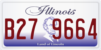 IL license plate B279664