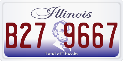 IL license plate B279667
