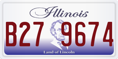 IL license plate B279674