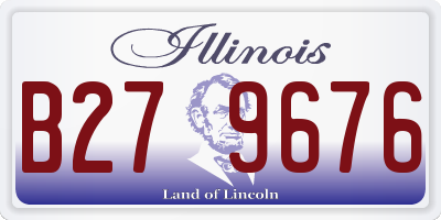 IL license plate B279676