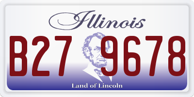 IL license plate B279678