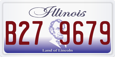 IL license plate B279679