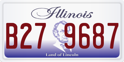 IL license plate B279687