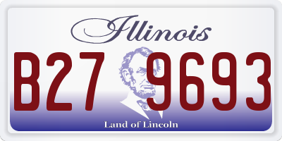 IL license plate B279693
