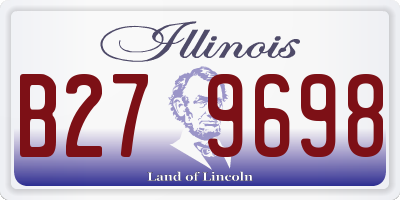IL license plate B279698
