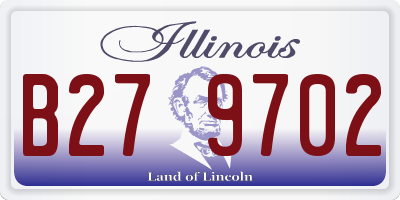 IL license plate B279702