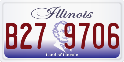 IL license plate B279706