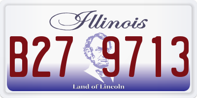 IL license plate B279713