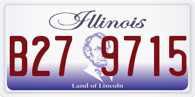 IL license plate B279715