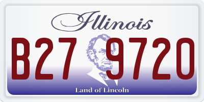 IL license plate B279720