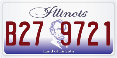 IL license plate B279721