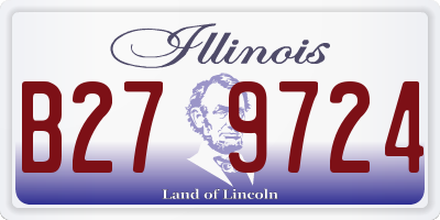 IL license plate B279724