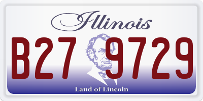 IL license plate B279729
