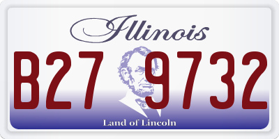 IL license plate B279732
