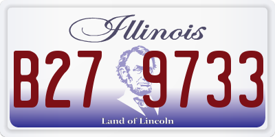 IL license plate B279733