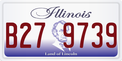 IL license plate B279739