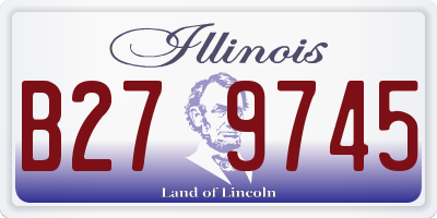 IL license plate B279745