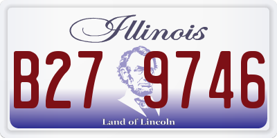IL license plate B279746
