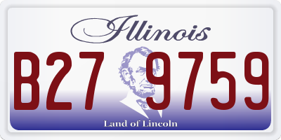IL license plate B279759