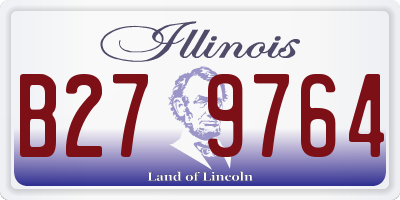 IL license plate B279764