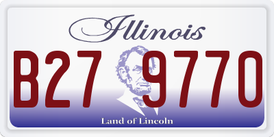 IL license plate B279770
