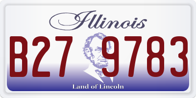 IL license plate B279783