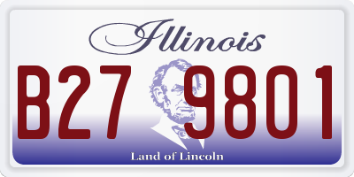IL license plate B279801